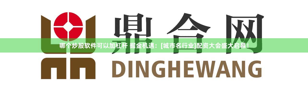 哪个炒股软件可以加杠杆 掘金机遇：[城市名行业]配资大会盛大启幕！