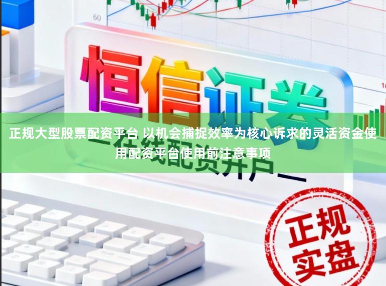 正规大型股票配资平台 以机会捕捉效率为核心诉求的灵活资金使用配资平台使用前注意事项